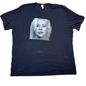 Christina‎ Aguilera 2018 X-Tina Liberation Tour Tee Black Size 3XL Band Tee